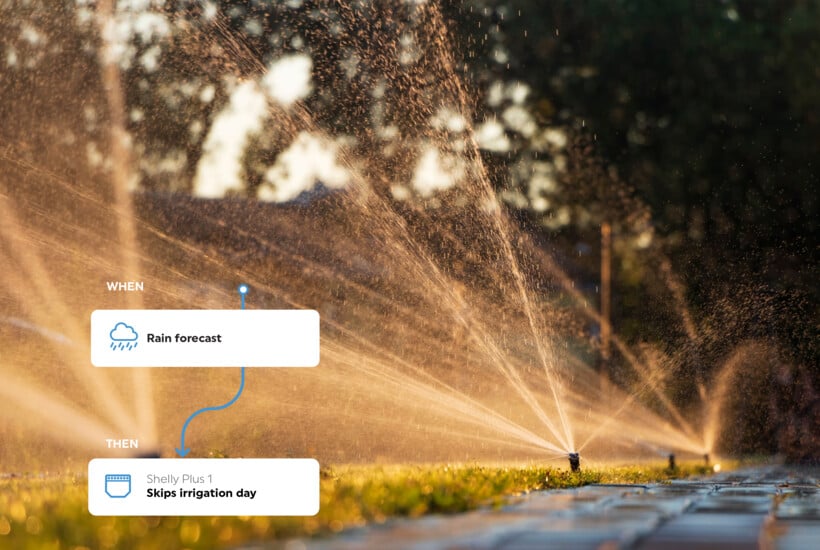 Irrigation system smart scene